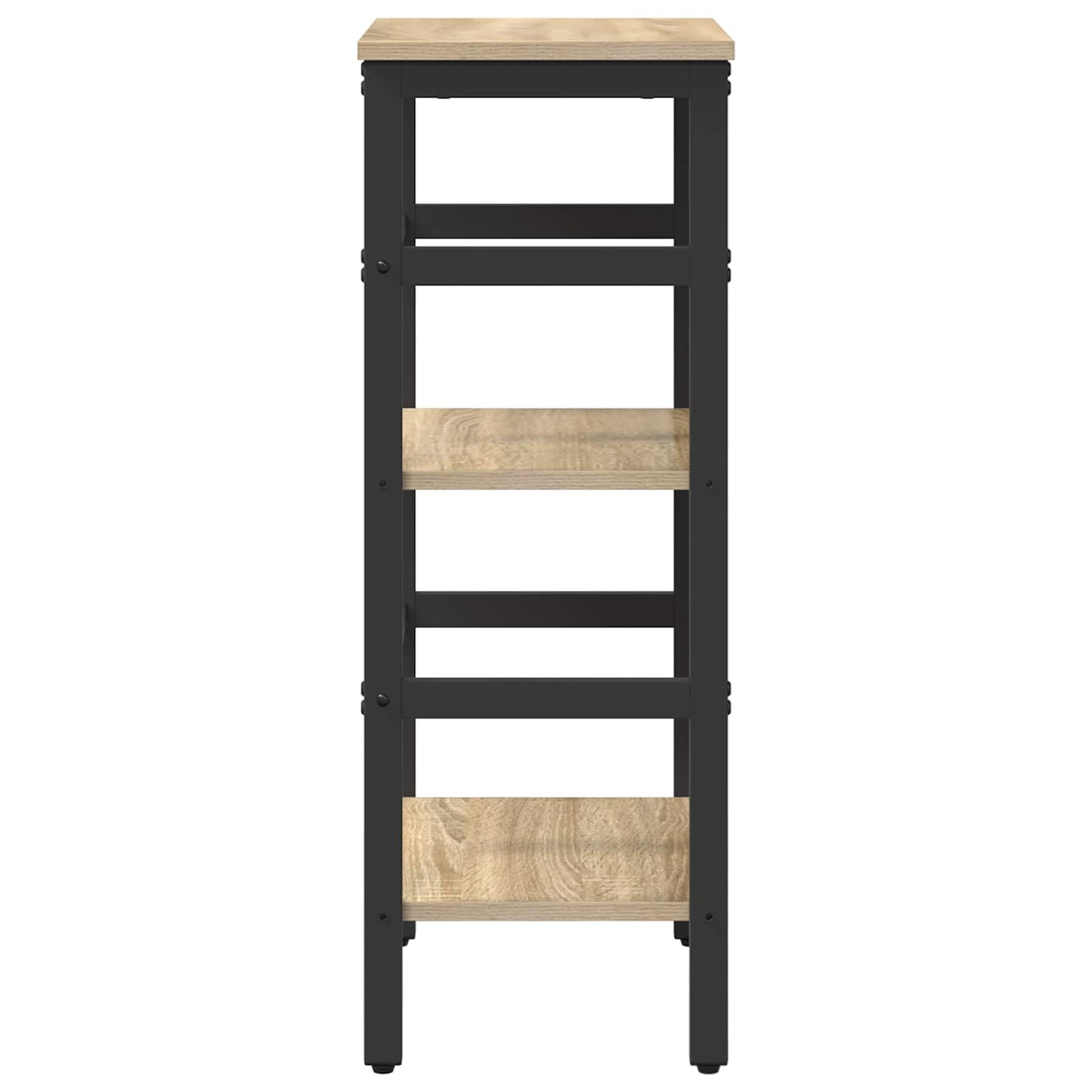 vidaXL Bookshelf 2-Tier 40 x 29.5 x 81 cm Engineered Wood Sonoma Oak