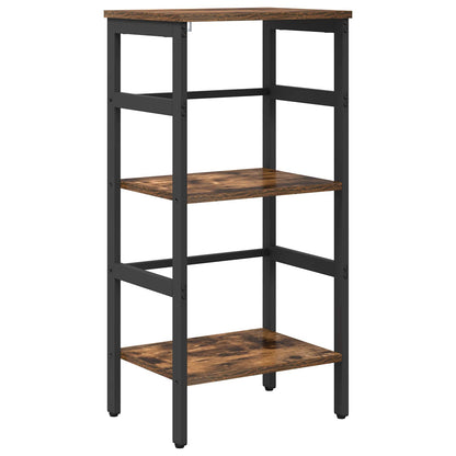 vidaXL Bookshelf 2-Tier 40 x 29.5 x 81 cm Engineered Wood Smoked Oak