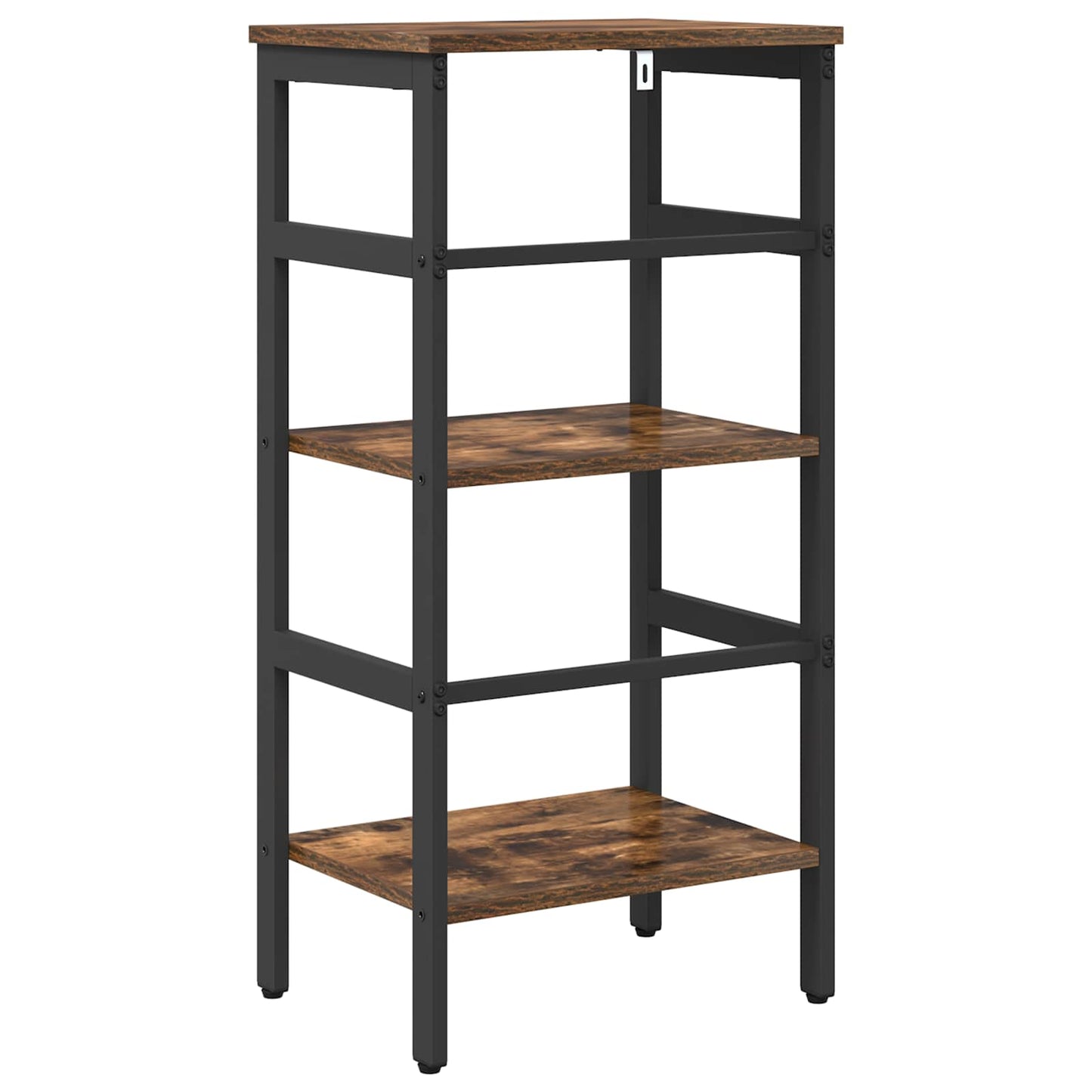 vidaXL Bookshelf 2-Tier 40 x 29.5 x 81 cm Engineered Wood Smoked Oak
