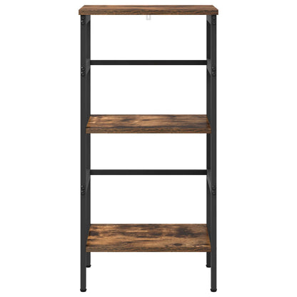 vidaXL Bookshelf 2-Tier 40 x 29.5 x 81 cm Engineered Wood Smoked Oak