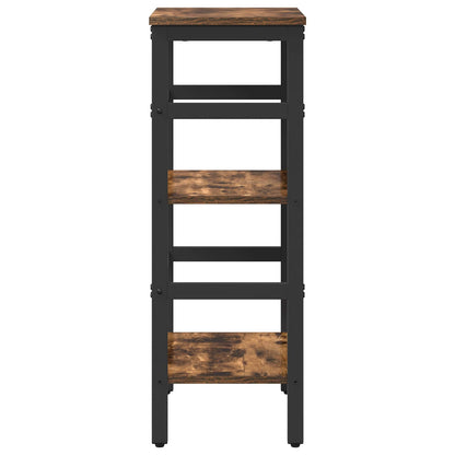vidaXL Bookshelf 2-Tier 40 x 29.5 x 81 cm Engineered Wood Smoked Oak