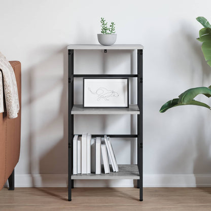 vidaXL Bookshelf 2-Tier 40 x 29.5 x 81 cm Engineered Wood Grey Sonoma