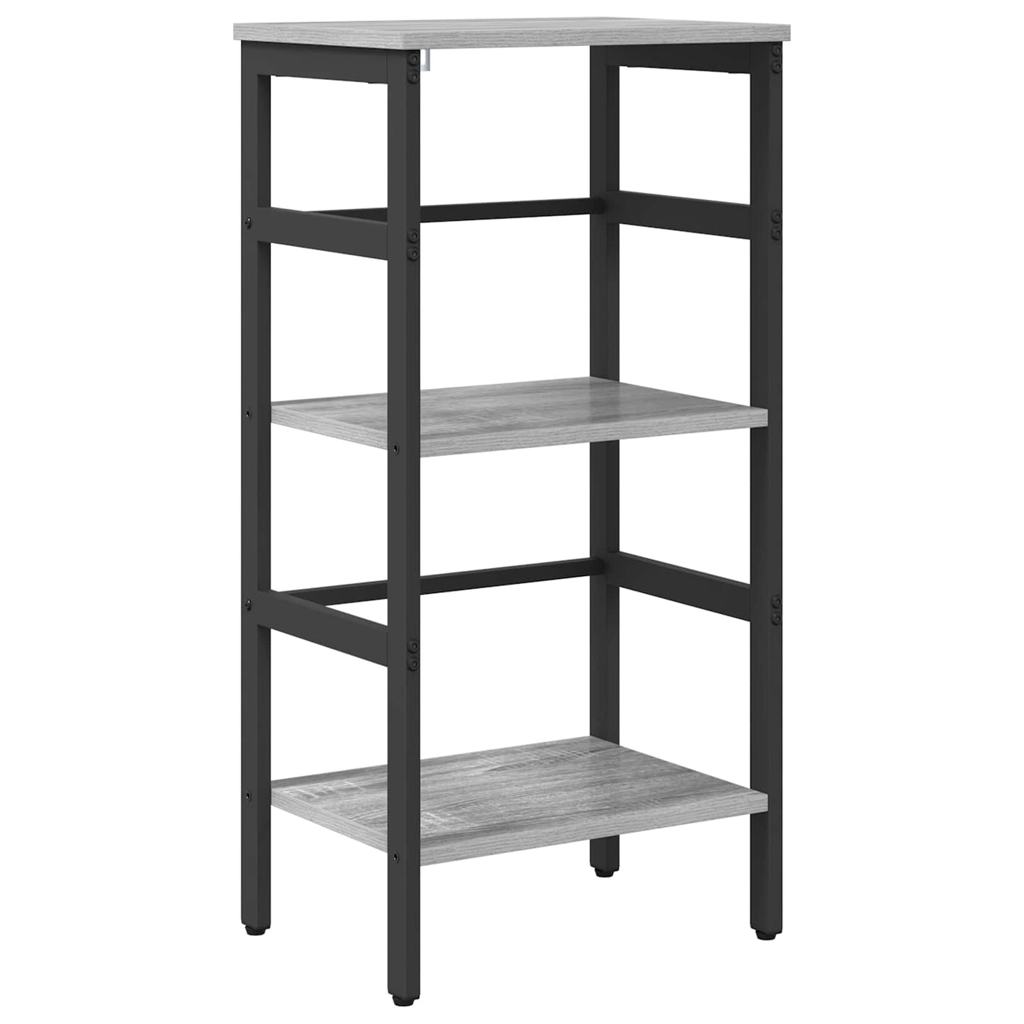 vidaXL Bookshelf 2-Tier 40 x 29.5 x 81 cm Engineered Wood Grey Sonoma