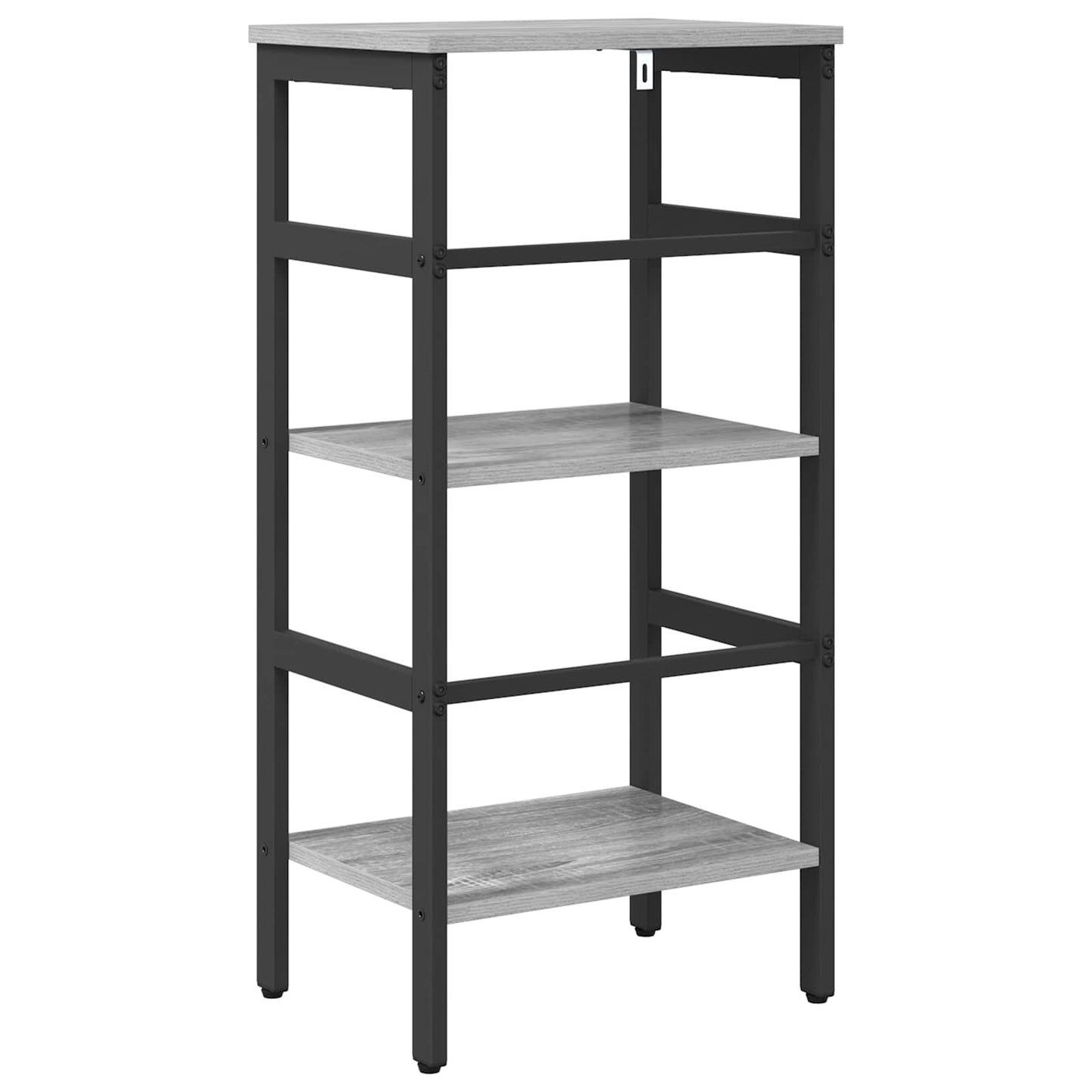 vidaXL Bookshelf 2-Tier 40 x 29.5 x 81 cm Engineered Wood Grey Sonoma