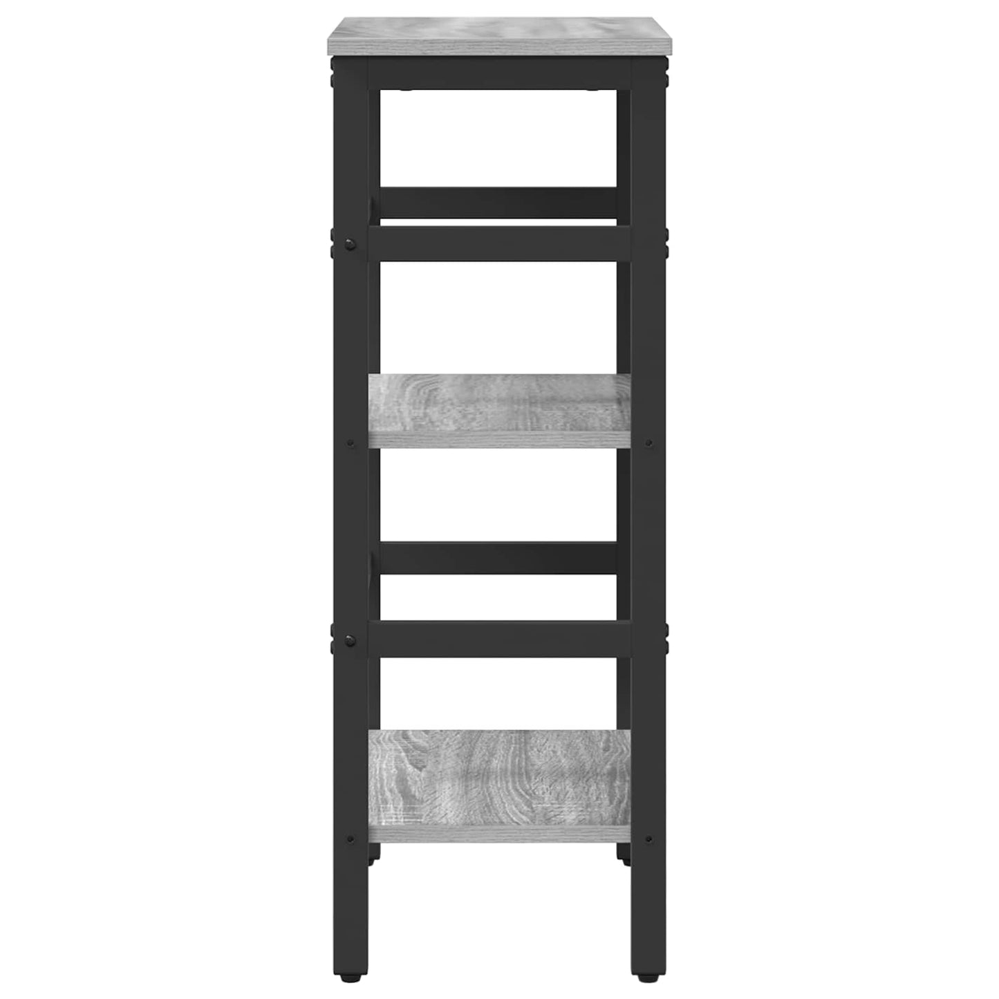 vidaXL Bookshelf 2-Tier 40 x 29.5 x 81 cm Engineered Wood Grey Sonoma