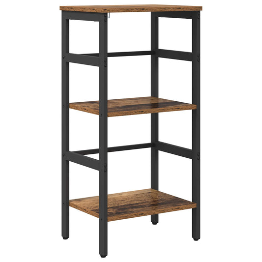 vidaXL Bookshelf 2-Tier 40 x 29.5 x 81 cm Engineered Wood Old Wood