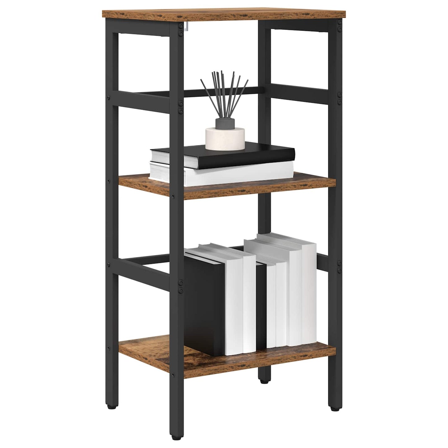 vidaXL Bookshelf Old Wood 40 x 29.5 x 81 cm Engineered Wood