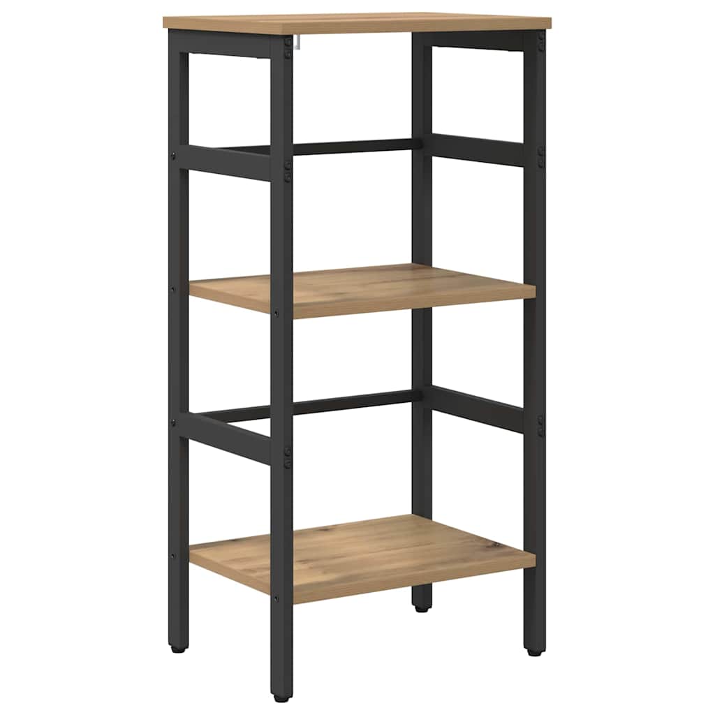 vidaXL Bookshelf 2-Tier 40 x 29.5 x 81 cm Engineered Wood Artisan Oak