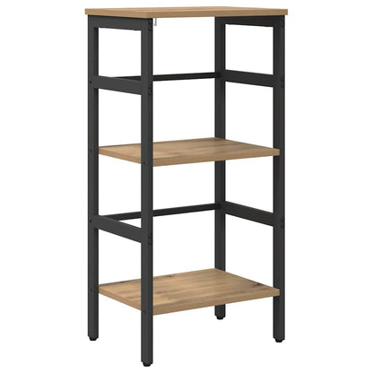 vidaXL Bookshelf 2-Tier 40 x 29.5 x 81 cm Engineered Wood Artisan Oak