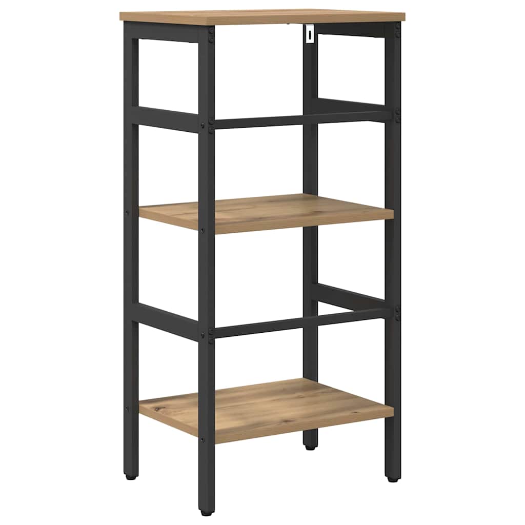 vidaXL Bookshelf 2-Tier 40 x 29.5 x 81 cm Engineered Wood Artisan Oak