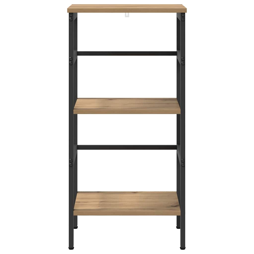 vidaXL Bookshelf 2-Tier 40 x 29.5 x 81 cm Engineered Wood Artisan Oak