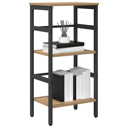 vidaXL Bookshelf 2-Tier 40 x 29.5 x 81 cm Engineered Wood Artisan Oak