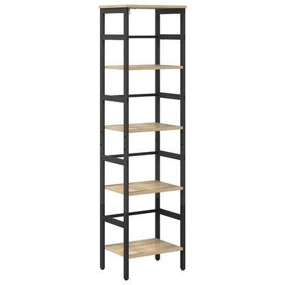 vidaXL Bookshelf 4-Tier 40 x 29.5 x 149 cm Engineered Wood Sonoma Oak