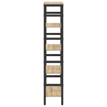 vidaXL Bookshelf 4-Tier 40 x 29.5 x 149 cm Engineered Wood Sonoma Oak