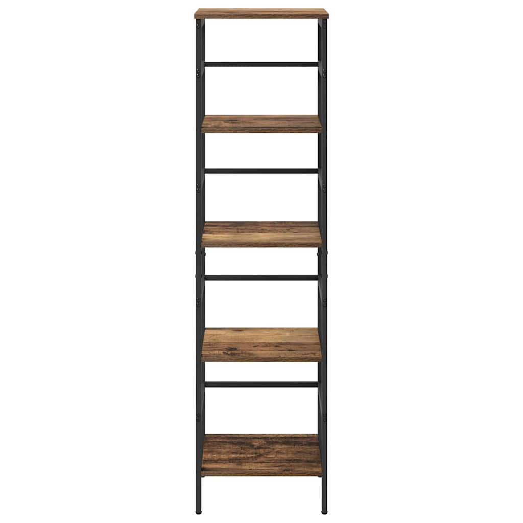 vidaXL Bookshelf Old Wood 40 x 29.5 x 149 cm Engineered Wood