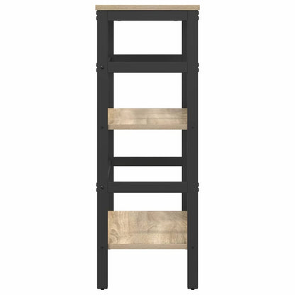 vidaXL Bookshelf 2-Tier 60 x 29.5 x 81 cm Engineered Wood Sonoma Oak