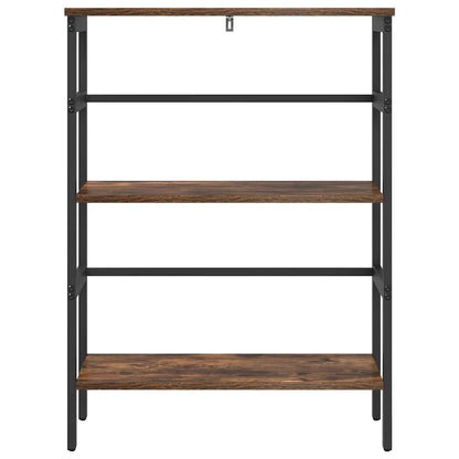 vidaXL Bookshelf 2-Tier 60 x 29.5 x 81 cm Engineered Wood Smoked Oak
