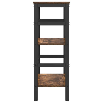 vidaXL Bookshelf 2-Tier 60 x 29.5 x 81 cm Engineered Wood Smoked Oak