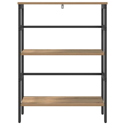 vidaXL Bookshelf 2-Tier 60 x 29.5 x 81 cm Engineered Wood Artisan Oak