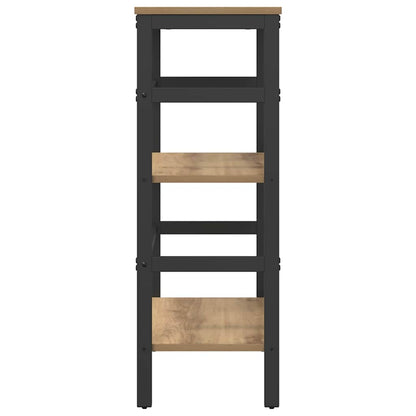 vidaXL Bookshelf 2-Tier 60 x 29.5 x 81 cm Engineered Wood Artisan Oak