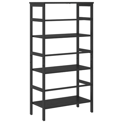 vidaXL Bookshelf 3-Tier 60 x 29.5 x 115 cm Engineered Wood Black Oak