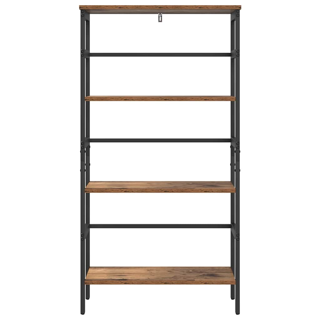 vidaXL Bookshelf Old Wood 60 x 29.5 x 115 cm Engineered Wood