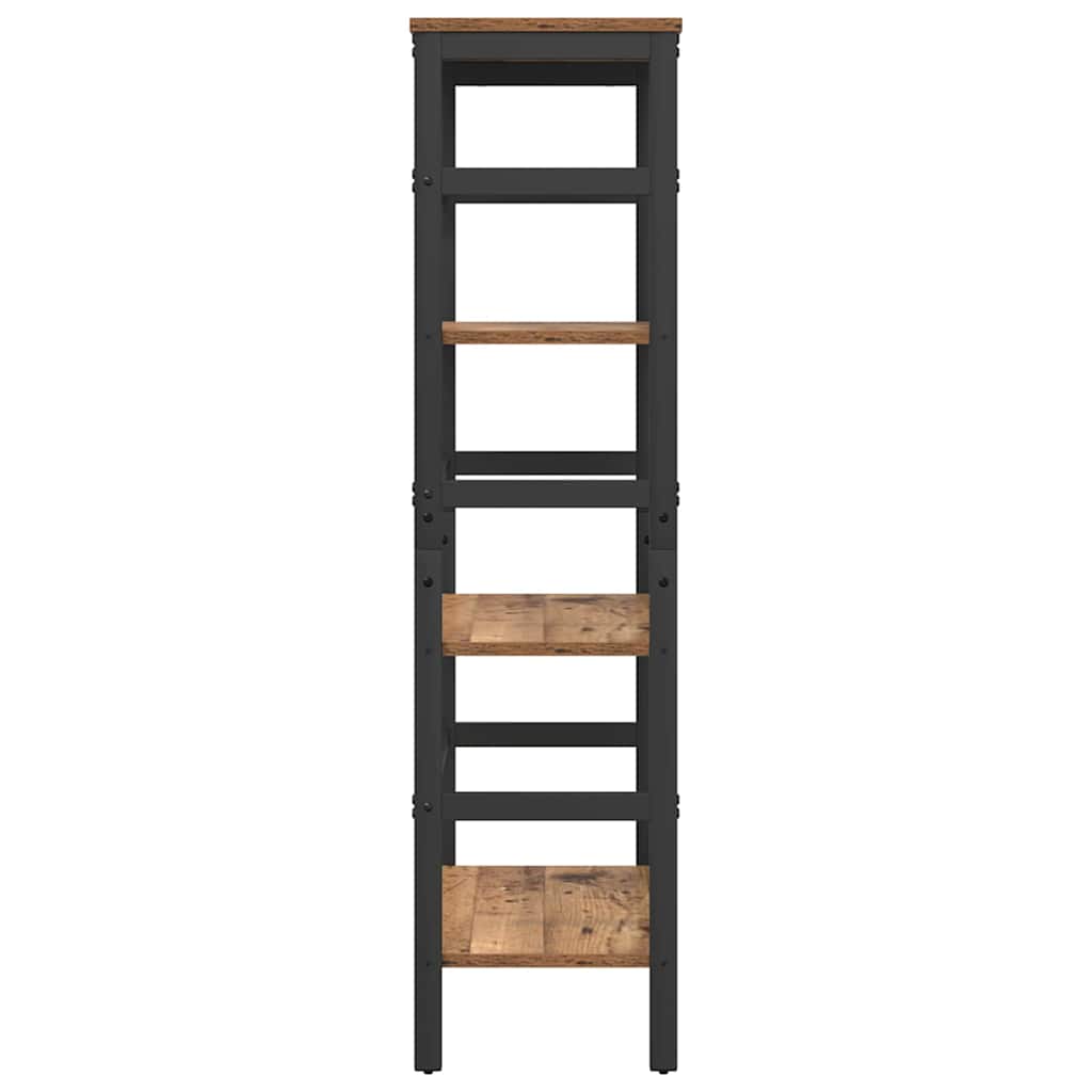 vidaXL Bookshelf Old Wood 60 x 29.5 x 115 cm Engineered Wood
