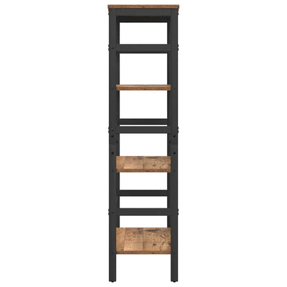 vidaXL Bookshelf Old Wood 60 x 29.5 x 115 cm Engineered Wood