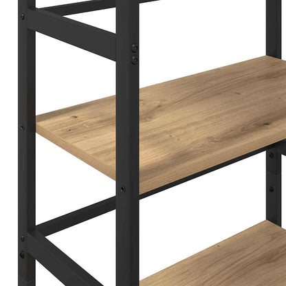 vidaXL Bookshelf 3-Tier 60 x 29.5 x 115 cm Engineered Wood Artisan Oak