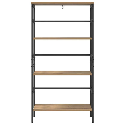 vidaXL Bookshelf 3-Tier 60 x 29.5 x 115 cm Engineered Wood Artisan Oak