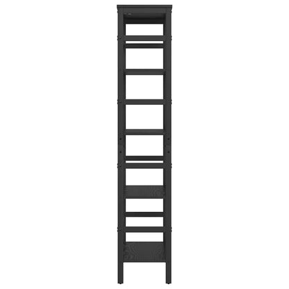 vidaXL Bookshelf 4-Tier 60 x 29.5 x 149 cm Engineered Wood Black Oak
