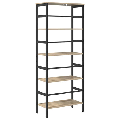 vidaXL Bookshelf 4-Tier 60 x 29.5 x 149 cm Engineered Wood Sonoma Oak