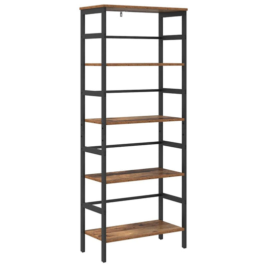 vidaXL Bookshelf 4-Tier 60 x 29.5 x 149 cm Engineered Wood Old Wood