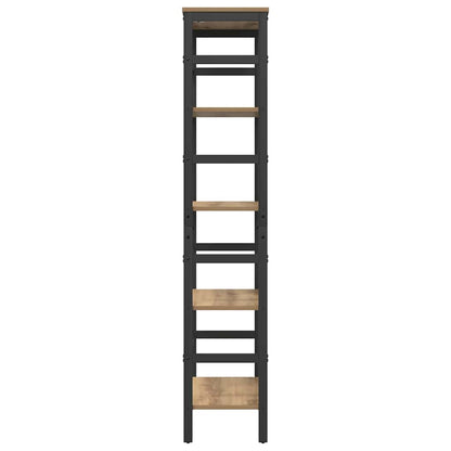 vidaXL Bookshelf 4-Tier 60 x 29.5 x 149 cm Engineered Wood Artisan Oak