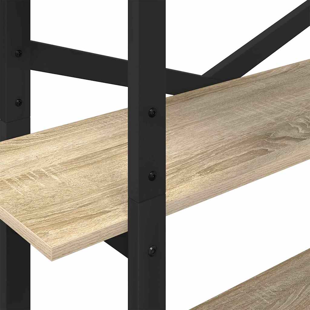 vidaXL Bookshelf 5-Tier 100 x 33.5 x 178 cm Engineered Wood Sonoma Oak