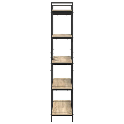 vidaXL Bookshelf 5-Tier 100 x 33.5 x 178 cm Engineered Wood Sonoma Oak