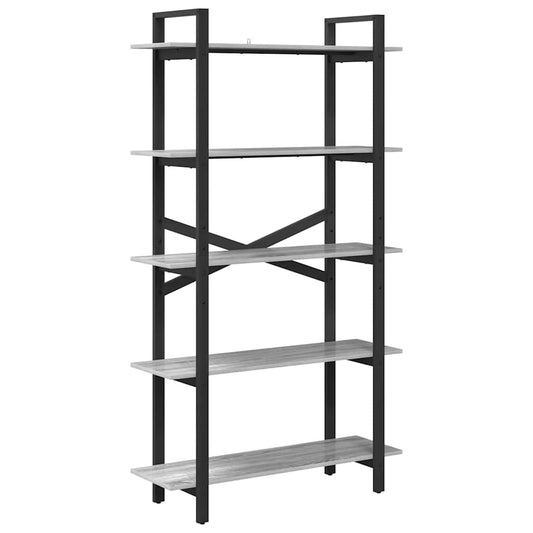 vidaXL Bookshelf 5-Tier 100 x 33.5 x 178 cm Engineered Wood