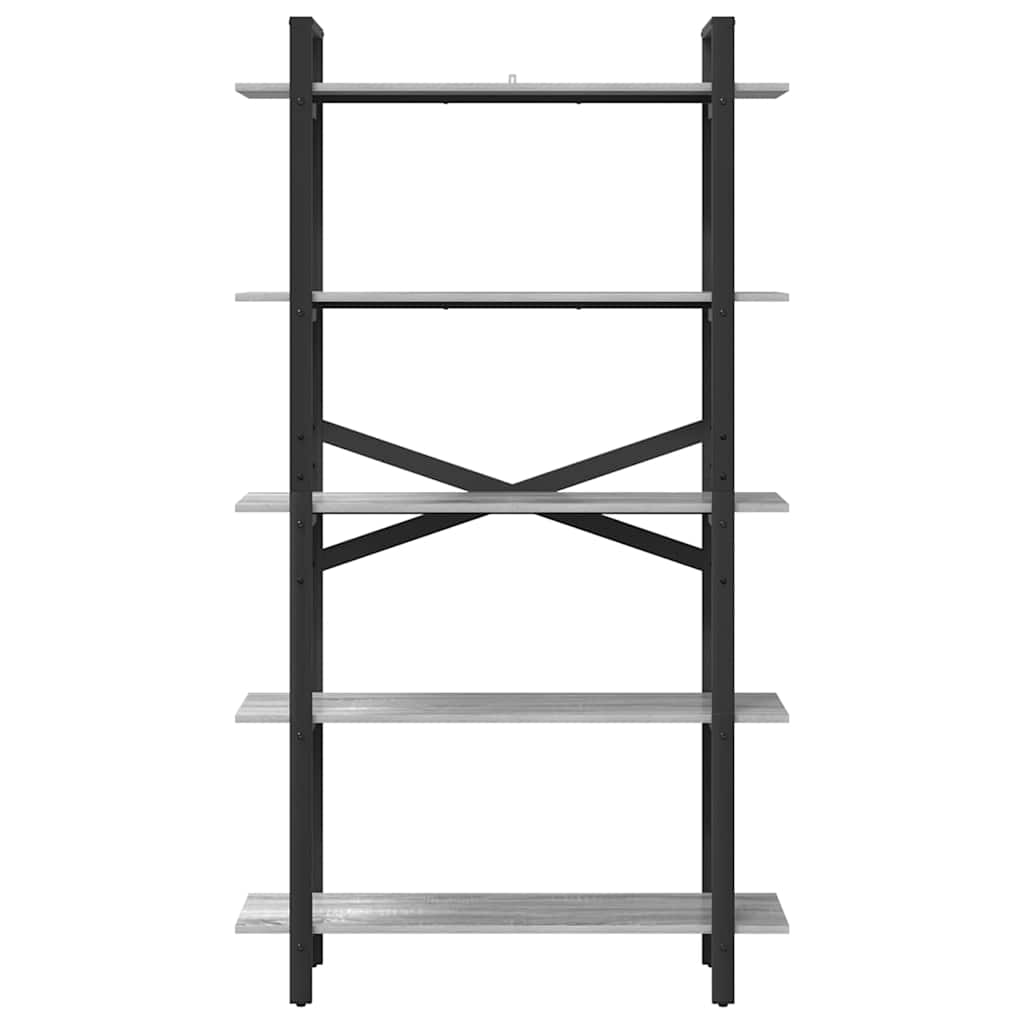 vidaXL Bookshelf 5-Tier 100 x 33.5 x 178 cm Engineered Wood