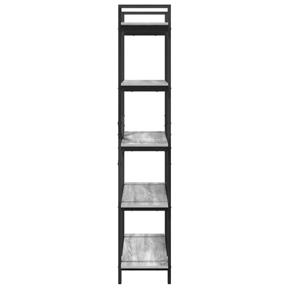 vidaXL Bookshelf Grey Sonoma 100 x 33.5 x 178 cm Engineered Wood
