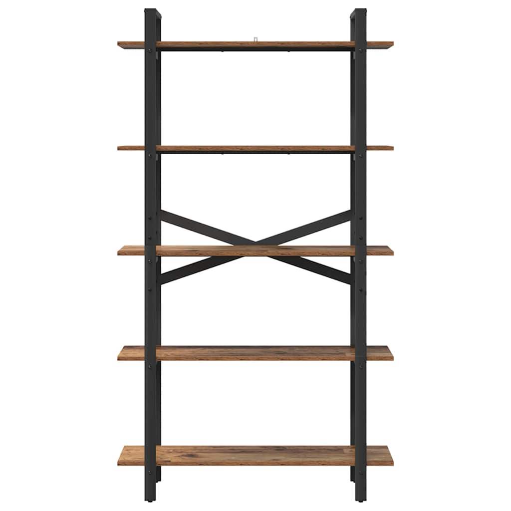 vidaXL Bookshelf Old Wood 100 x 33.5 x 178 cm Engineered Wood