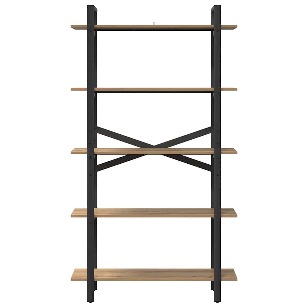 vidaXL Bookshelf 5-Tier 100 x 33.5 x 178 cm Engineered Wood