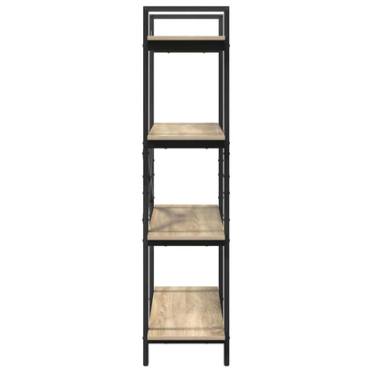 vidaXL Bookshelf 4-Tier 100 x 33.5 x 140 cm Engineered Wood Sonoma Oak