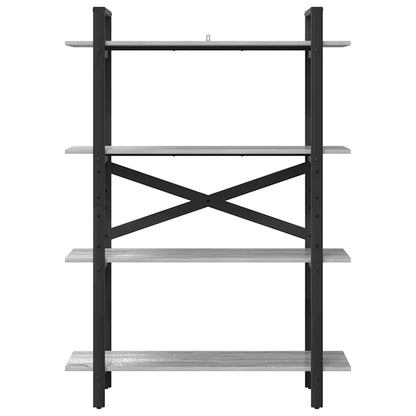 vidaXL Bookshelf 4-Tier 100 x 33.5 x 140 cm Engineered Wood