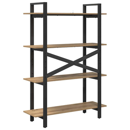 vidaXL Bookshelf 4-Tier 100 x 33.5 x 140 cm Engineered Wood