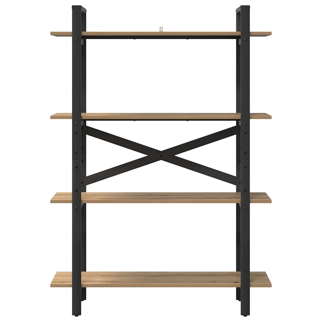 vidaXL Bookshelf 4-Tier 100 x 33.5 x 140 cm Engineered Wood