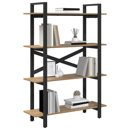 vidaXL Bookshelf 4-Tier 100 x 33.5 x 140 cm Engineered Wood