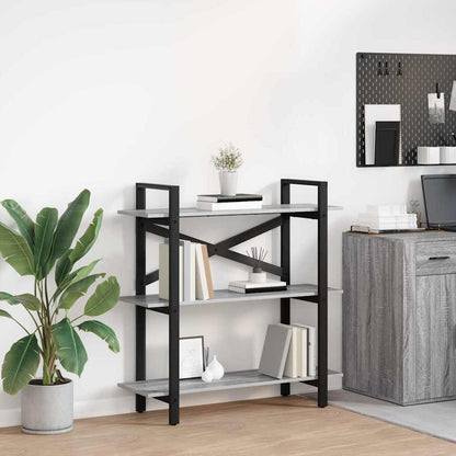 vidaXL Bookshelf 3-Tier 100 x 33.5 x 102 cm Engineered Wood
