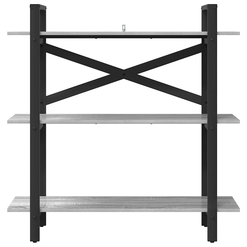 vidaXL Bookshelf 3-Tier 100 x 33.5 x 102 cm Engineered Wood