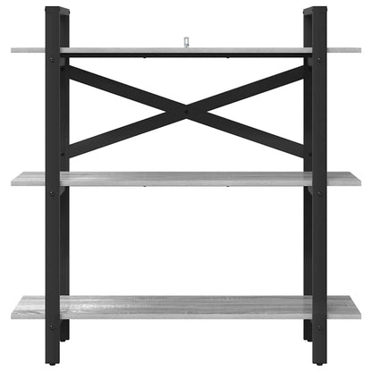 vidaXL Bookshelf 3-Tier 100 x 33.5 x 102 cm Engineered Wood