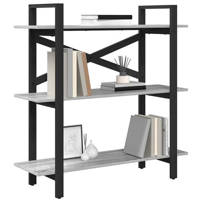 vidaXL Bookshelf 3-Tier 100 x 33.5 x 102 cm Engineered Wood